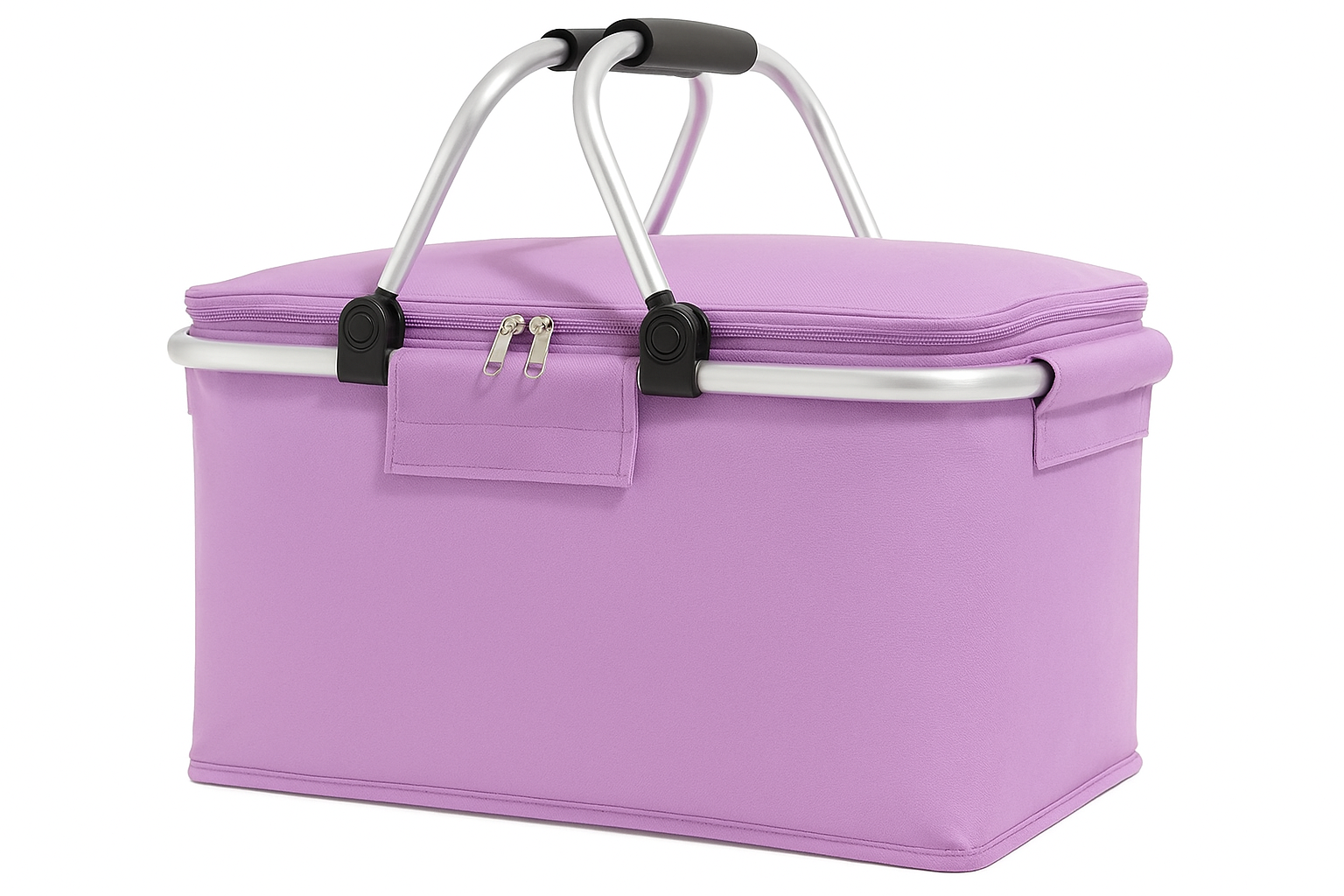 Cesta Cooler Refrigerador Térmico Camping Plegable Gris