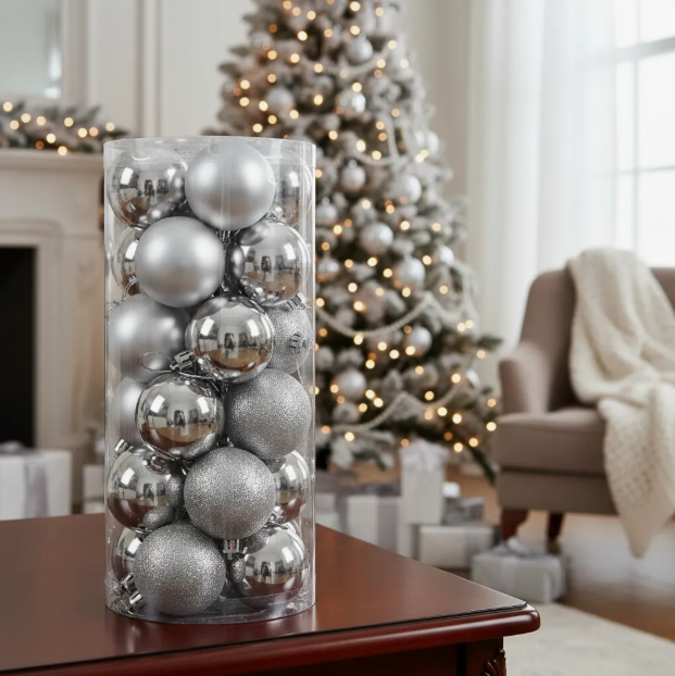 Esferas Bambalinas Para Árbol De Navidad Pack X20 5cm