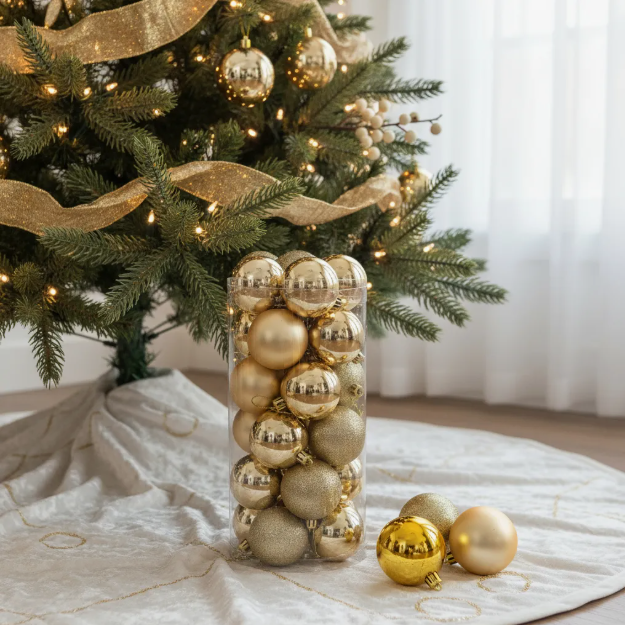 Esferas Bambalinas Para Árbol De Navidad Pack X20 5cm