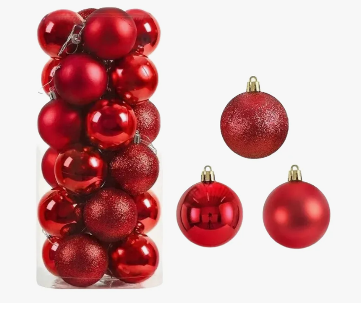 Esferas Bambalinas Para Árbol De Navidad Pack X20 5cm