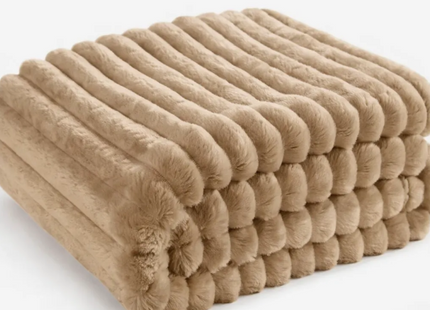 Frazada Polar Piel De Conejo Frazada Invierno 200x230 cm
