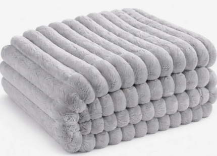 Frazada Polar Piel De Conejo Frazada Invierno 200x230 cm