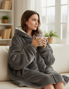 Poleron Sherpa Con Capucha Y Cierre con Chiporro