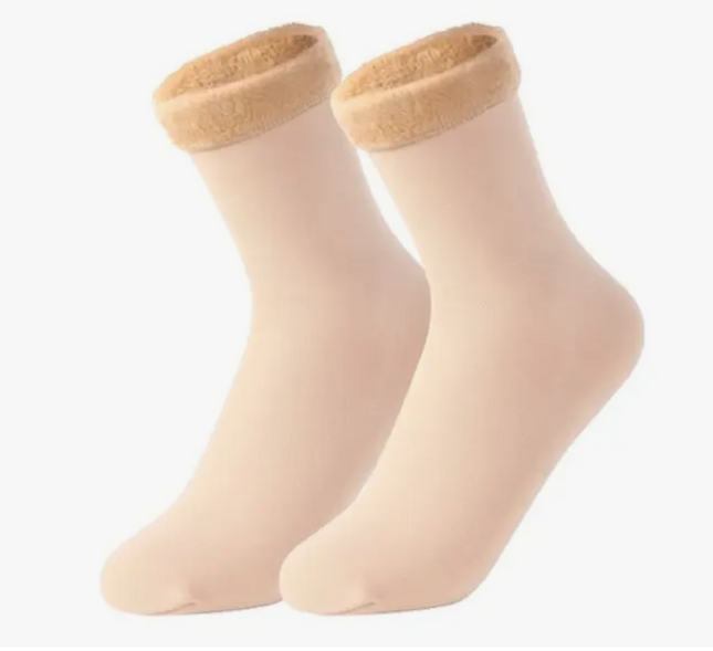 Pack 12 Calcetines Térmicos Terciopelo Polar Frío Invierno