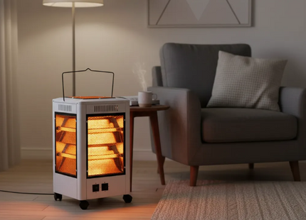 Calefactor Halógeno 5 Lados Eléctrico Hogar Invierno