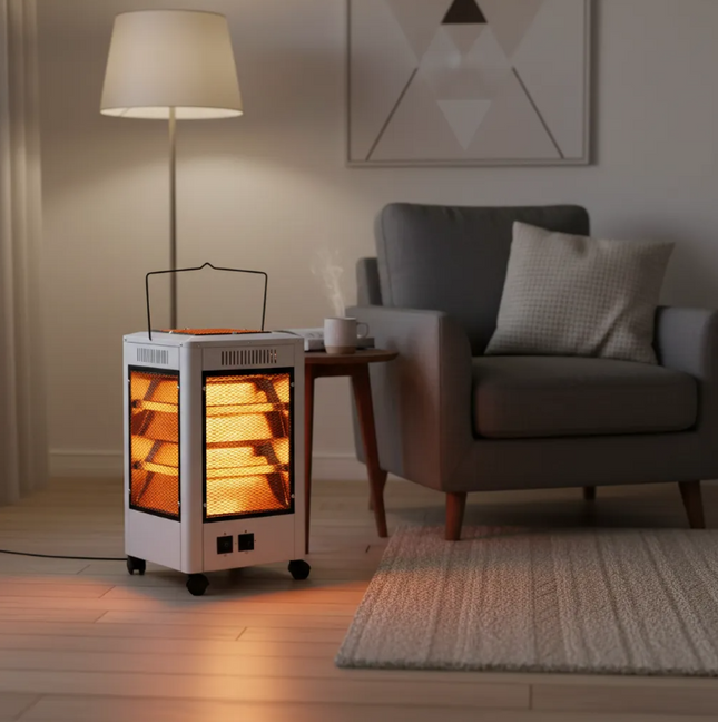 Calefactor Halógeno 5 Lados Eléctrico Hogar Invierno