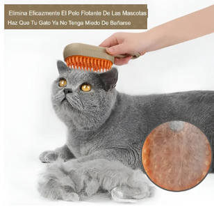 Cepillo Automatico A Vapor Perros Quita Pelos Gatos Mascotas