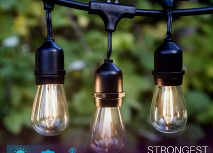Guirnalda Luces Eléctrica De Terraza Vintage 10 Metros 10 Ampolletas