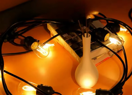 Guirnalda Luces Eléctrica De Terraza Vintage 10 Metros 10 Ampolletas