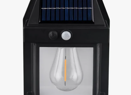 Lámpara De Pared Solar Para Exteriores Led Colonial Estructura Negro