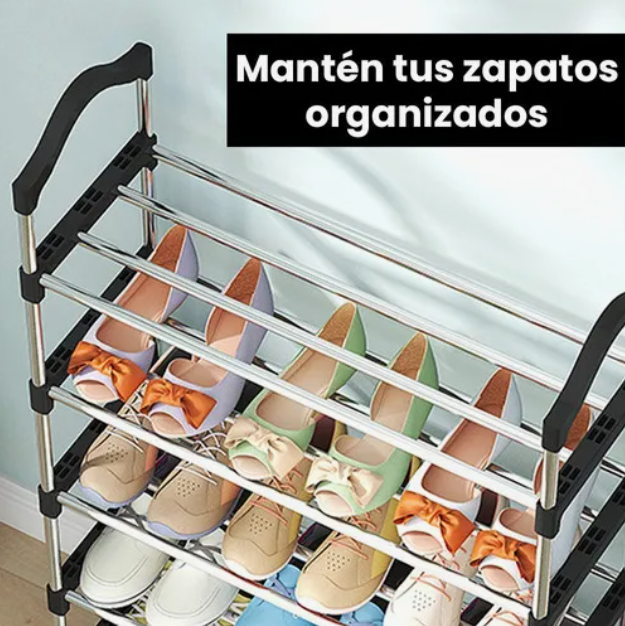 Zapatera 6 Niveles Apilable Estante Montable Organizador