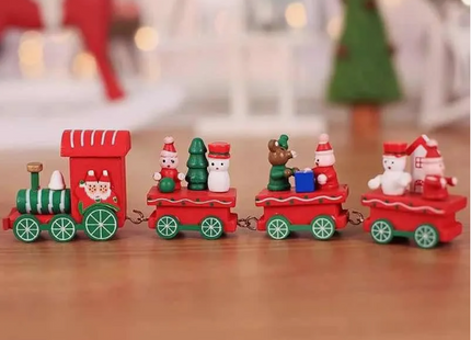 Tren De Madera Decoración Para Navidad Juguete Árbol