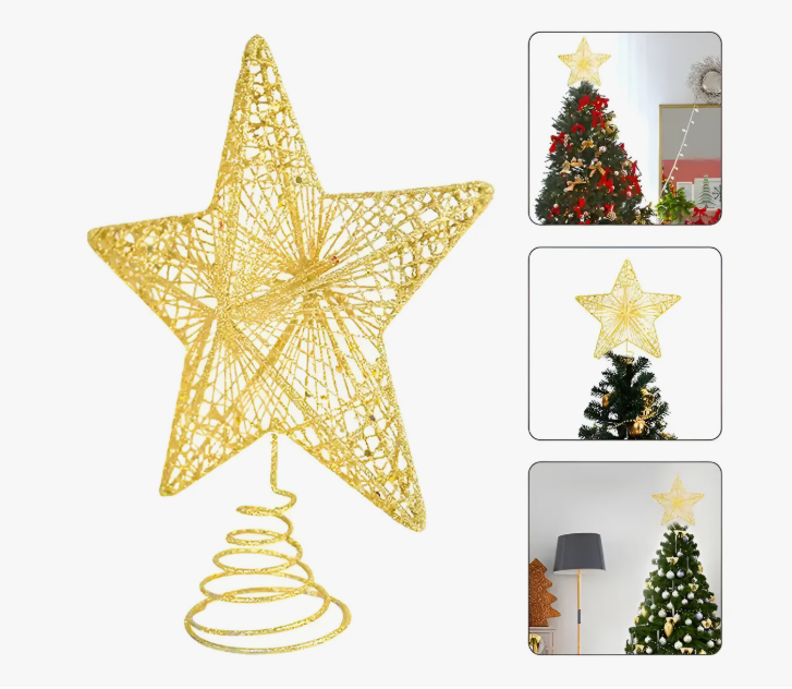 Estrella Para Árbol De Navidad Decoración Navideña
