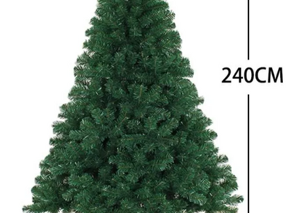 Árbol Navidad Artificial 240 Cm Soporte Metálico Verde