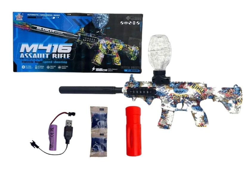 Pistola De Hidrogel Eléctrica Recargable M416 Juguete