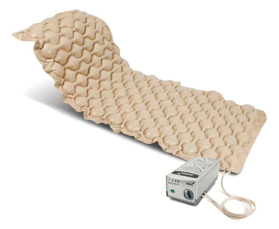 Colchón Antiescara Con Motor Blunding 1 Plaza Color Beige