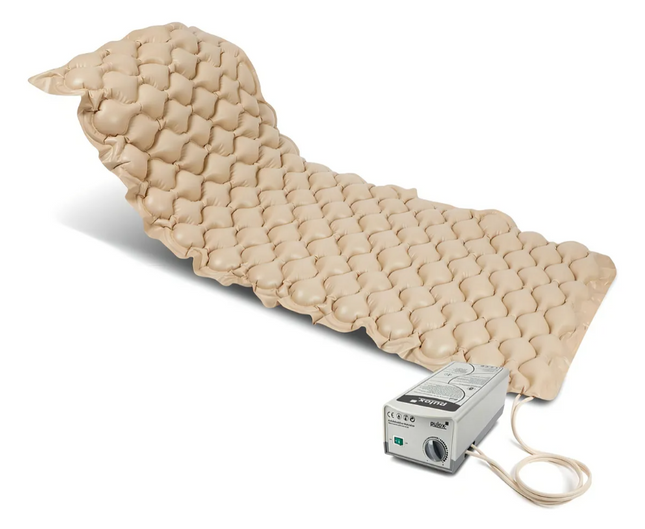 Colchón Antiescara Con Motor Blunding 1 Plaza Color Beige