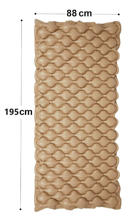 Colchón Antiescara Con Motor Blunding 1 Plaza Color Beige