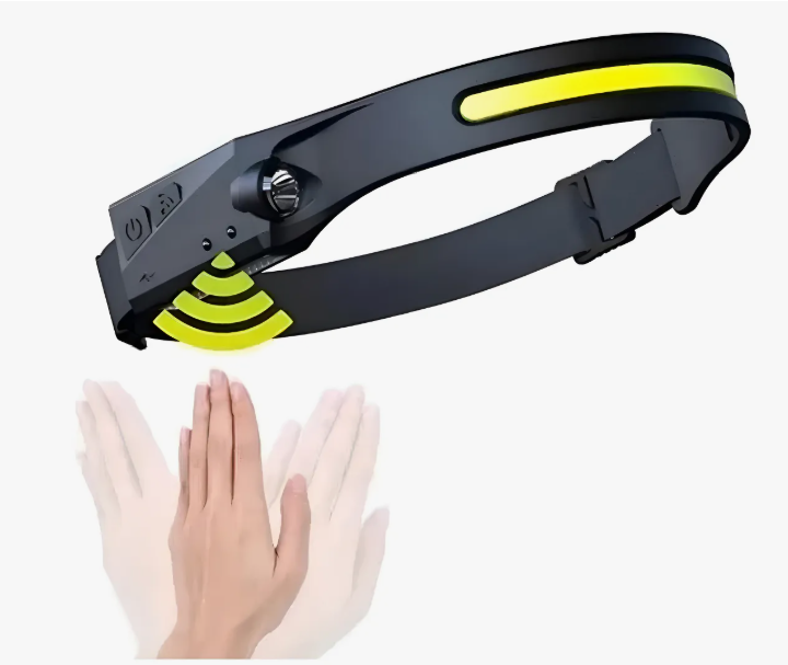 Linterna Led Cintillo Con Sensor Montado En La Cabeza Color De La Luz Blanco