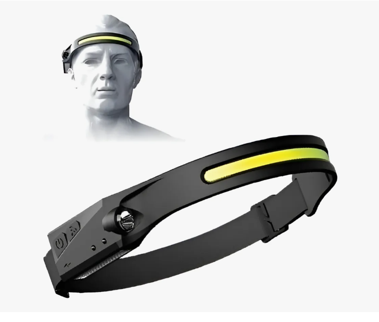 Linterna Led Cintillo Con Sensor Montado En La Cabeza Color De La Luz Blanco