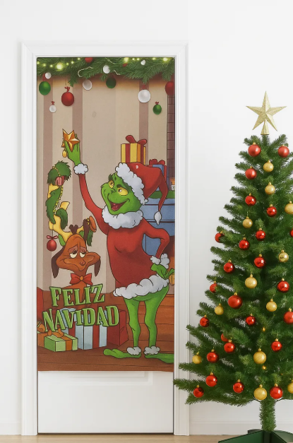 Funda Navidad Para Puerta Decoración Navideña