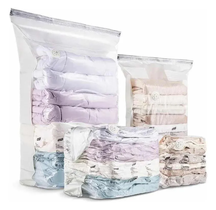 Pack X6 Bolsas De Compresión Almacenar Ropa Al Vacío 80x60 cm