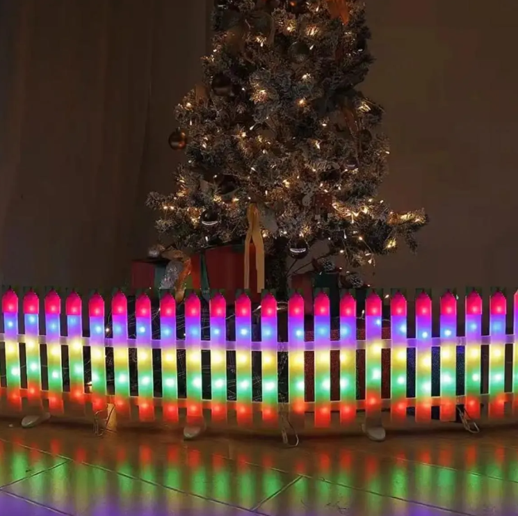 Valla Para Jardín Decoración Navidad Solar 3 Metros