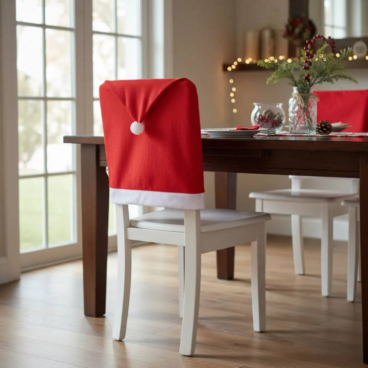 Funda Traseras De Sillas Navidad De Santa Claus