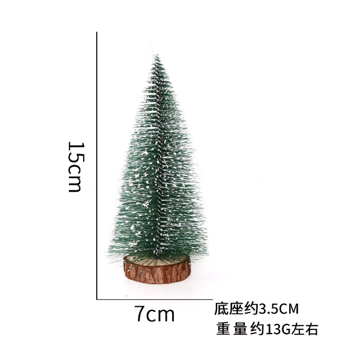 Pack 3 Mini Pinos Navideños Pequeños Decorativos 15 cm/20 cm/25 cm