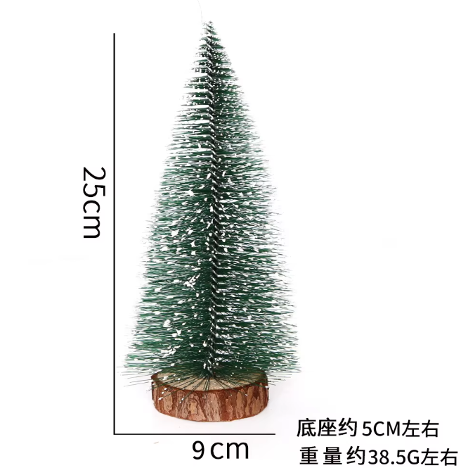 Pack 3 Mini Pinos Navideños Pequeños Decorativos 15 cm/20 cm/25 cm