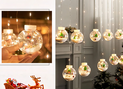 Guirnalda De Luces Esfera 3 Metros Eléctrica Navidad