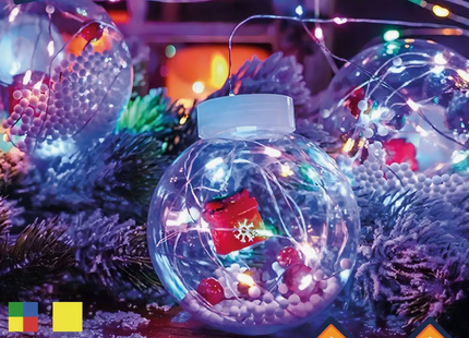 Guirnalda De Luces Esfera 3 Metros Eléctrica Navidad