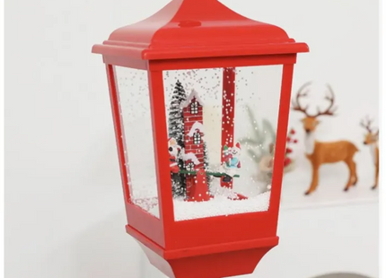 Farol Navideño Eléctrico Con Luz Y Sonido Rojo 160cm Navidad