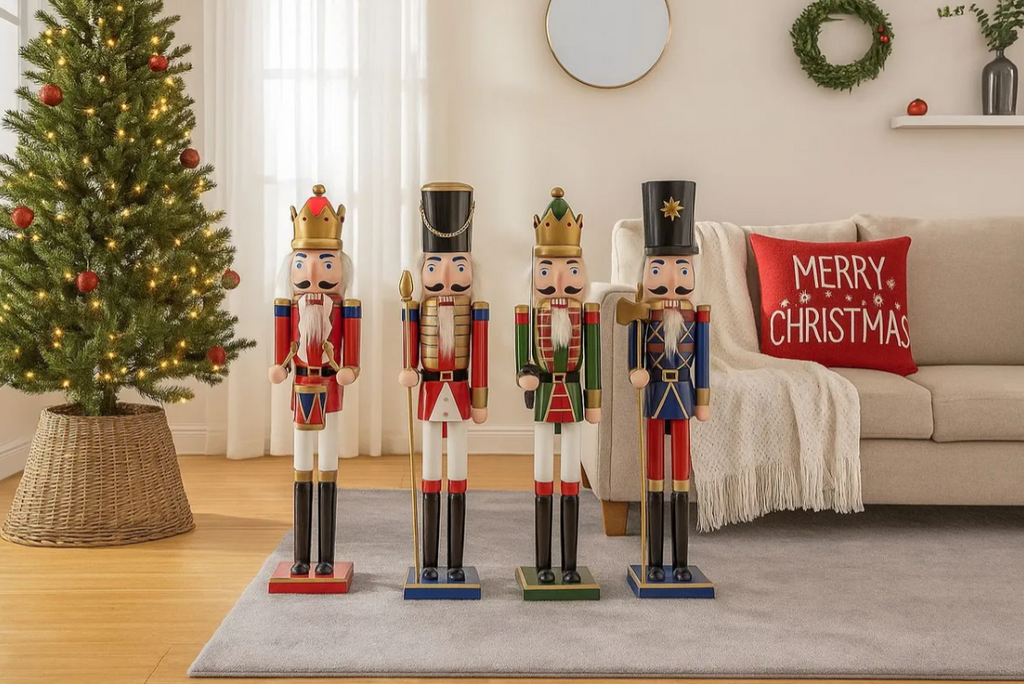 Muñeco Cascanueces 60 Cm de Madera Decoración Navidad