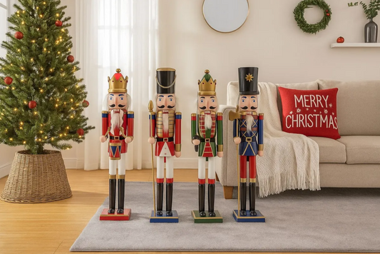 Muñeco Cascanueces 60 Cm de Madera Decoración Navidad