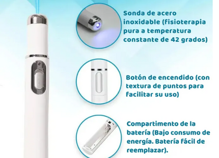 Pluma Laser Luz Azul Cuidado Facial Anti Acné Y Cicatrices