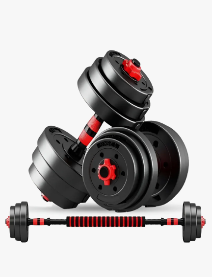 Set Mancuernas 20 Kg Barra Armable Ajustable