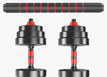 Set Mancuernas 20 Kg Barra Armable Ajustable