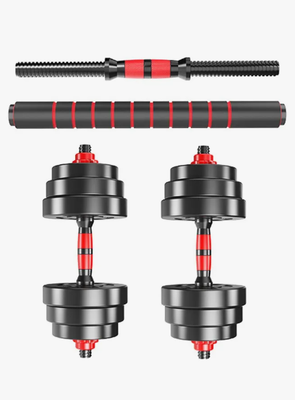 Set Mancuernas 20 Kg Barra Armable Ajustable