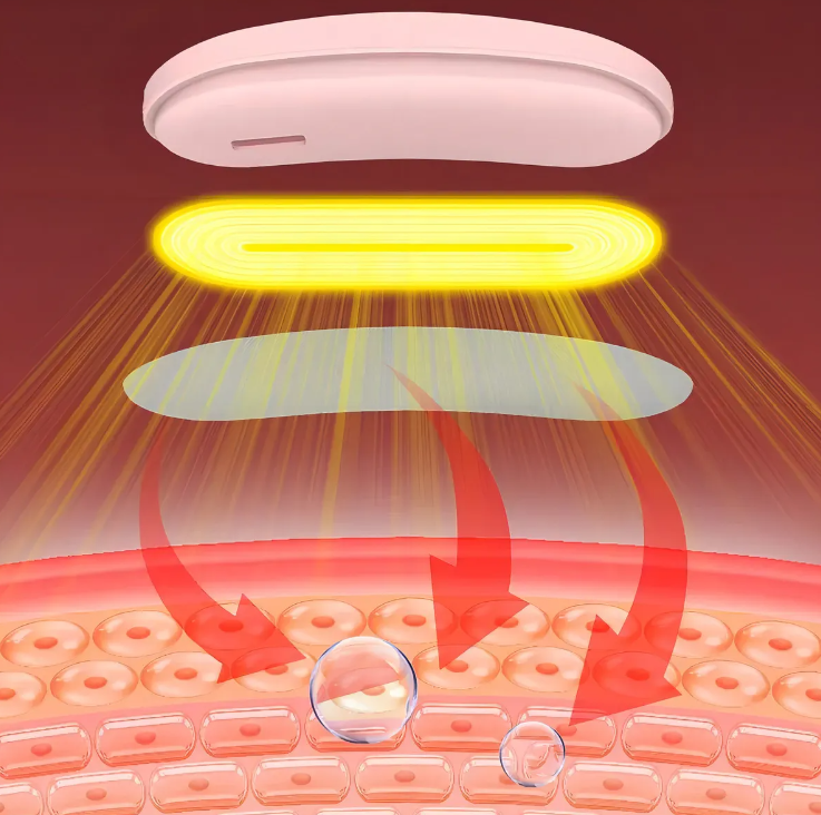 Cinturón Para Cólicos Menstruales Con Calor Y Masaje Rosa