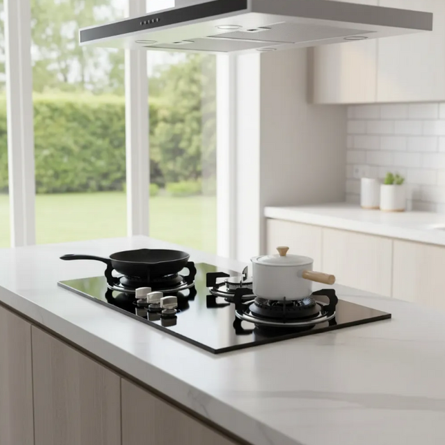 Cocina Encimera A Gas Tope Vidrio 3 Platos Con Chispero