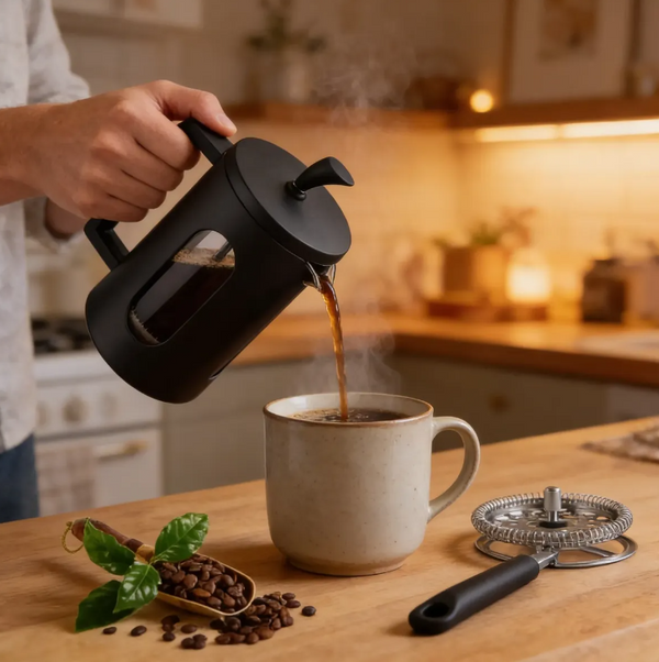 Prensa Francesa Cafetera 800ml Con Filtro De Acero Inoxidable