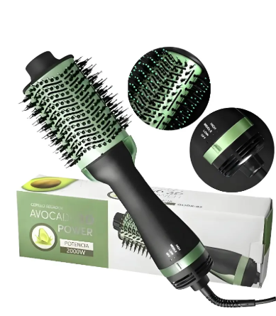 Cepillo Secador Aguacate One Step Oval Voluminizador Cabello