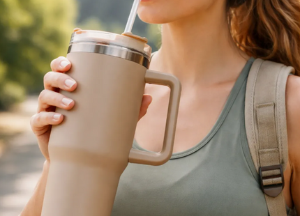 Vaso Termico Acero Inoxidable con Asa 1,2l Frío Y Calor