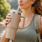 Vaso Termico Acero Inoxidable con Asa 1,2l Frío Y Calor