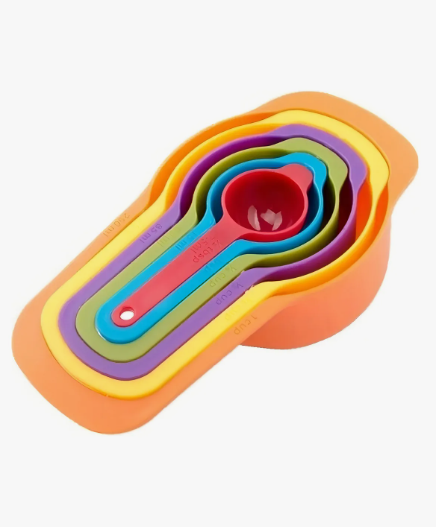 6 Cucharas Medidoras Cocina Repostería Medida Tazas