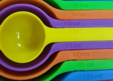6 Cucharas Medidoras Cocina Repostería Medida Tazas