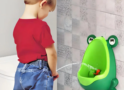 Pelela Infantil Niños Rana Verde Antisalpicaduras 1L