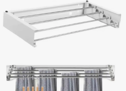 Tendedero Plegable Colgador De Ropa De Pared