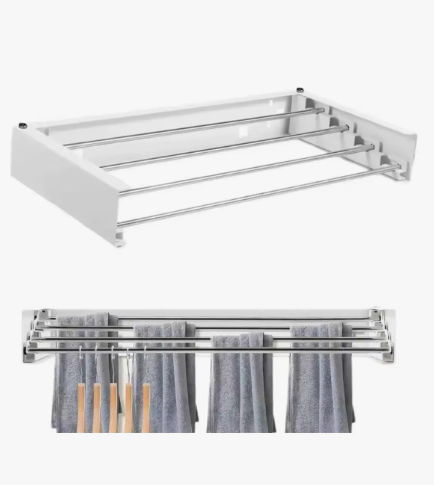 Tendedero Plegable Colgador De Ropa De Pared